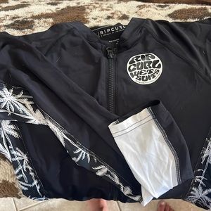 Rip Curl Zip Up Long Sleeve Rash guard